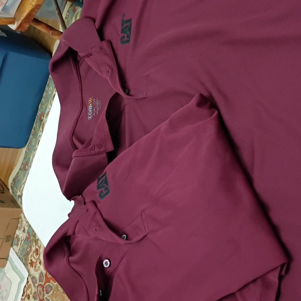 CAT Men's Red Polo Shirt (2 Shirt's)